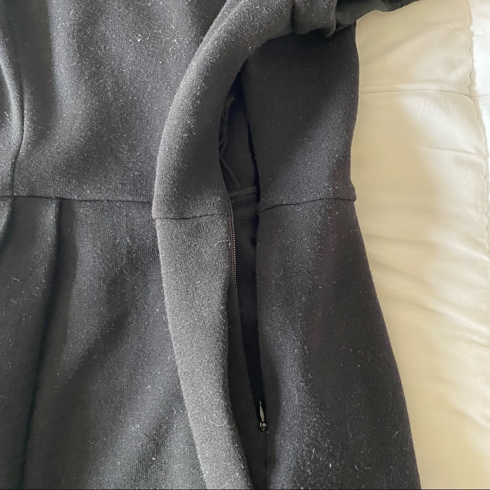 Diane von Furstenberg Black Cap Sleeve Midi Business Casual Dress - Picture 3 of 6